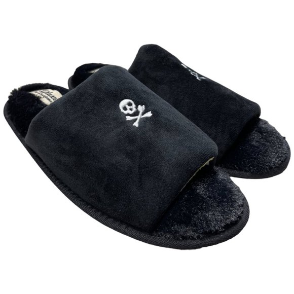 Small (5-6) - DLUXE by DEARFOAMS “SKULL” Slippers NEW - Picture 2 of 5